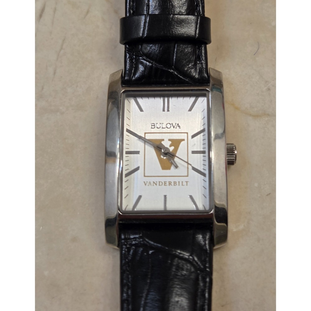 Bulova Tank Vanderbilt Collegiate Watch New Battery